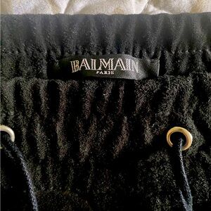 Black Balmain jeans, size 32 waist and 34 length, are a rare collector's item.